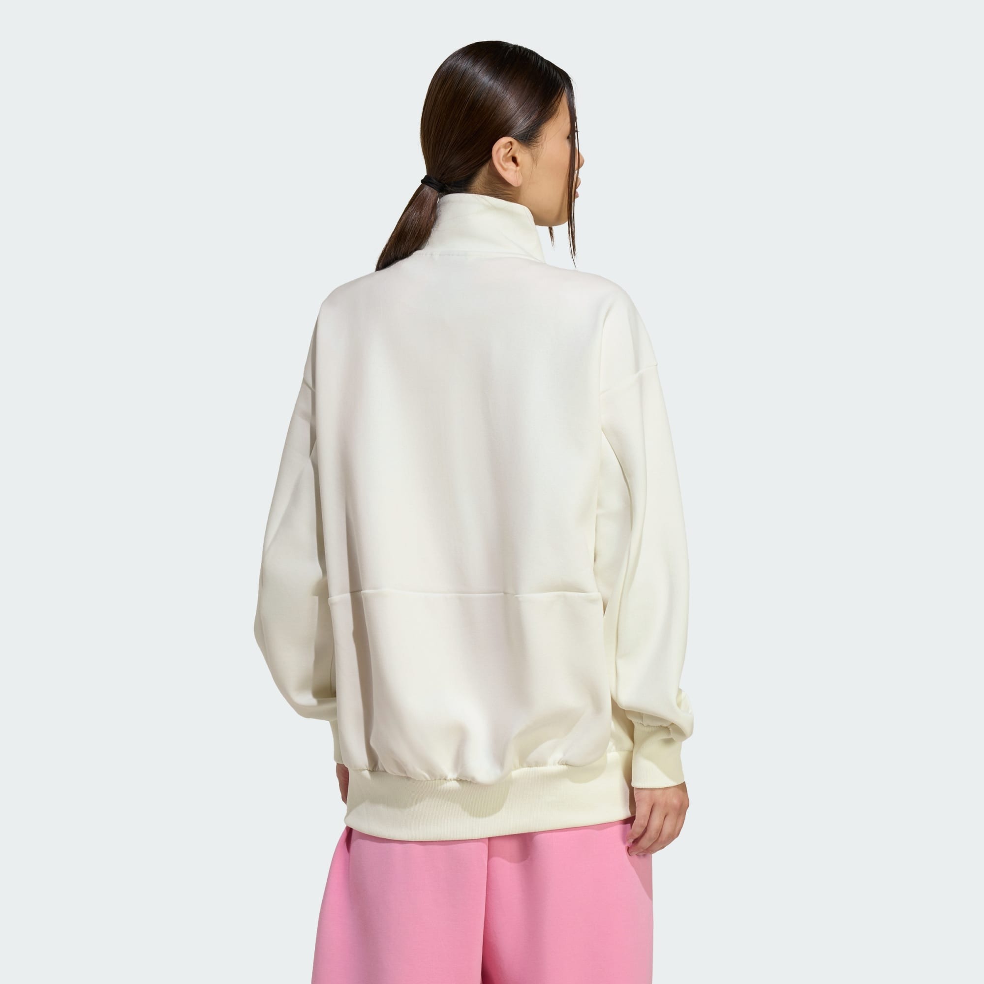 Спортивная куртка Adidas Soft Lux Loose Full-Zip, белый — фото 3