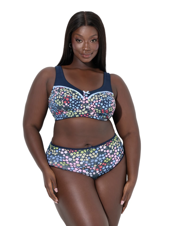 

Ulla Popken Бюстгальтер Relief темно-синего цвета