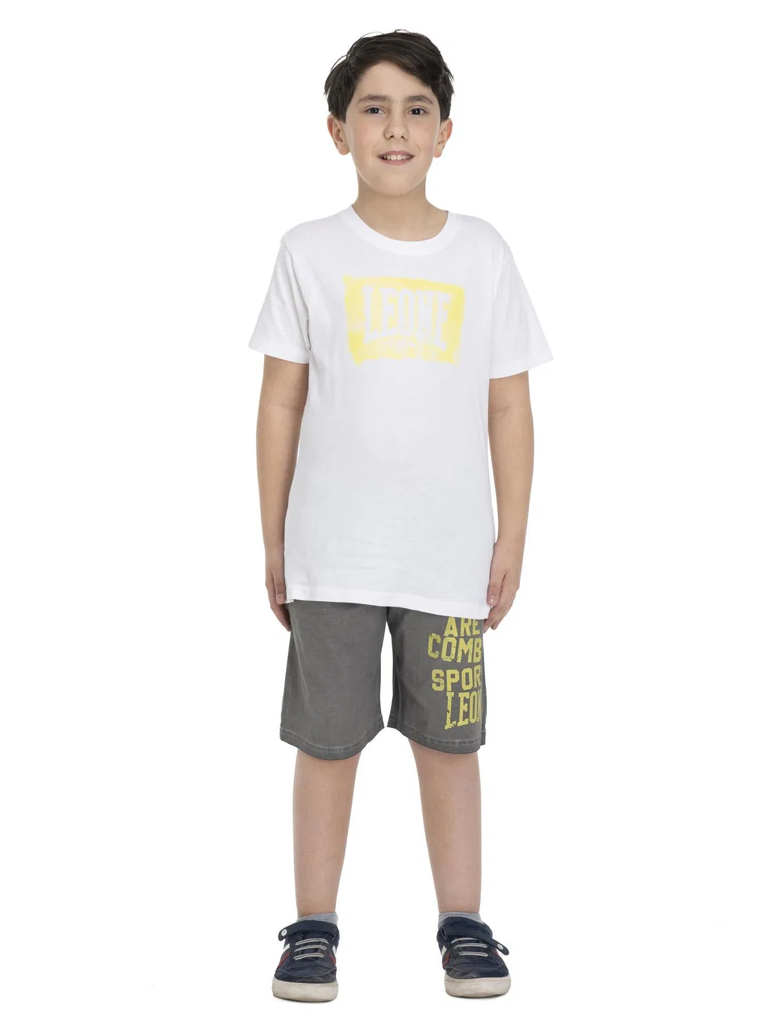 Детский спортивный костюм с принтом Straßenanzug mit großem Logo fur Kinder Leone 1947 Apparel, Weiss