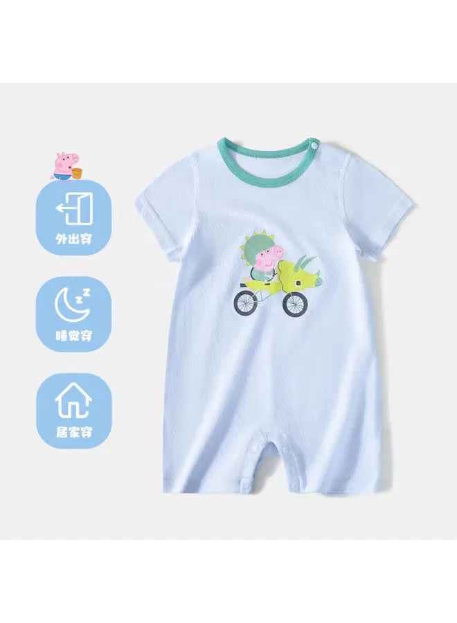 Боди-комбинезон с коротким рукавом для мальчиков Peppa Pig, синий — фото 3