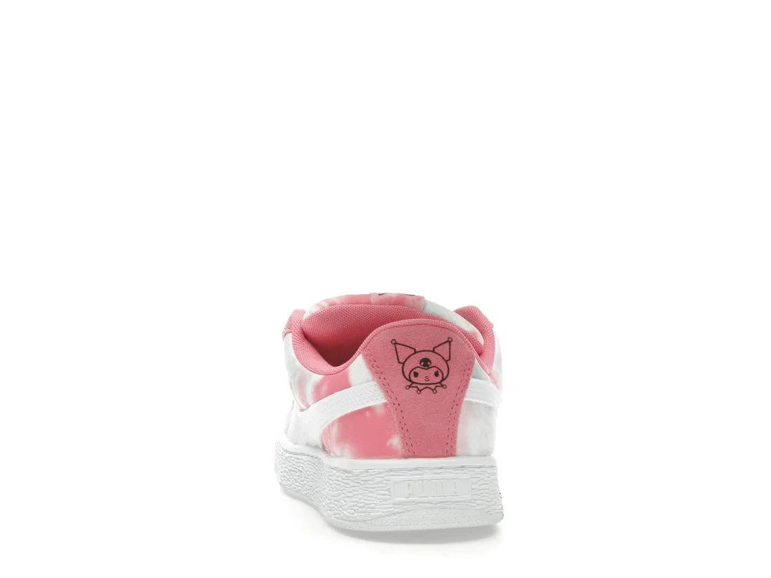 Детские кроссовки для девочек на шнуровке Puma Suede XL Puma, Magic Rose/Peaceful Blue — фото 4