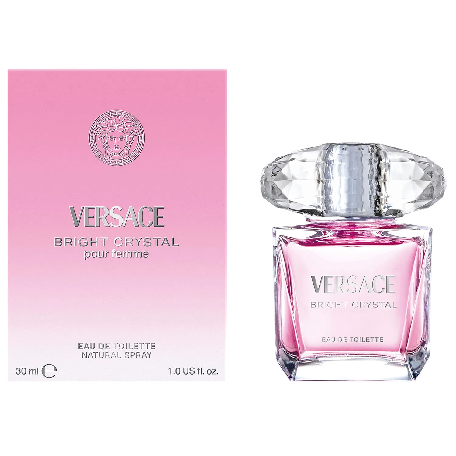 Парфюмерная вода VERSACE Bright Crystal, 50 мл, цветочный — фото 3