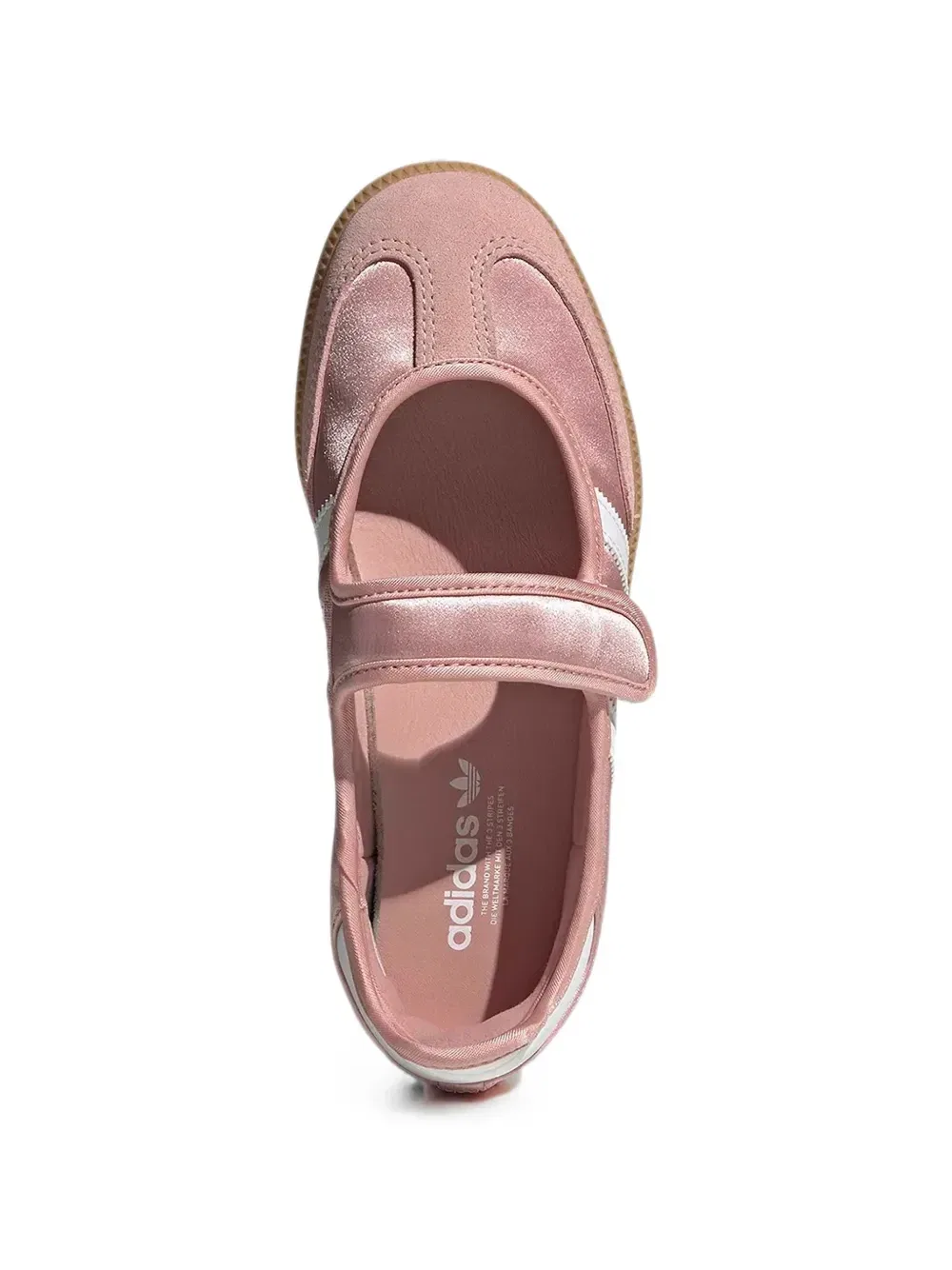 Кроссовки Samba на липучках Adidas Kids, розовый — фото 3