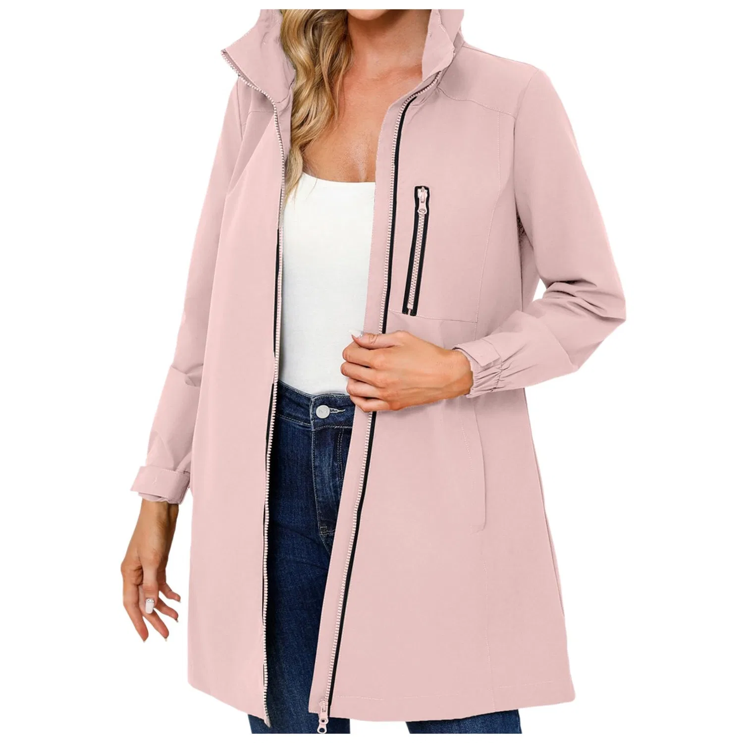 Женский дождевик с капюшоном Softshell Jacket, Rosso