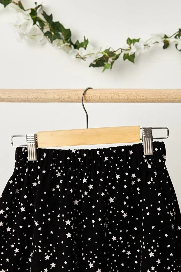 Детские шорты для девочек хлопковые Babygiz, Black And White Star — фото 4
