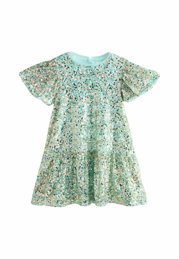 Платье коктейльное с пайетками Next mint green, зеленый