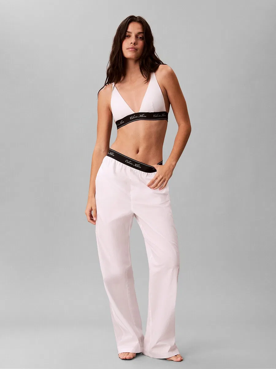 Пижамные штаны Calvin Klein белого цвета — фото 4