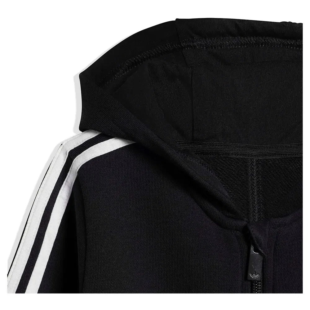 Детский комбинезон для девочек с длинным рукавом 3 Stripes Onesie Adidas Originals, Black — фото 3