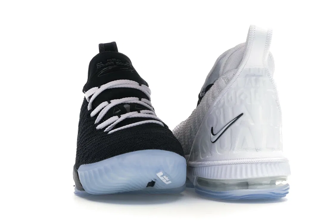 Детские кроссовки Nike LeBron 16 Equality (2019) (GS), White/Black — фото 2
