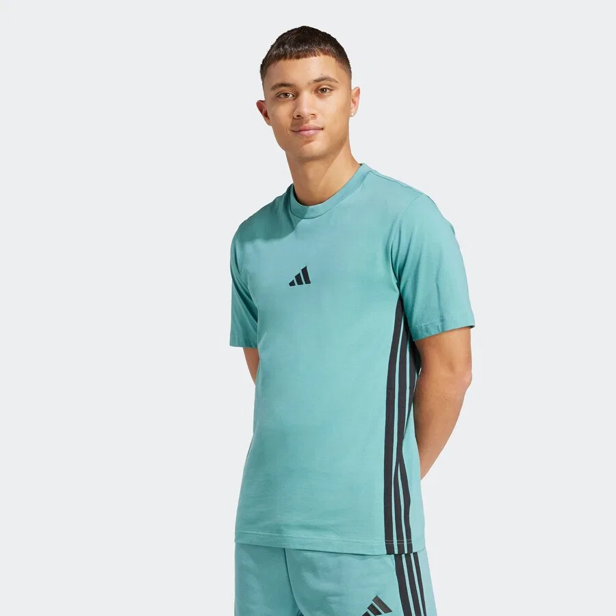 Футболка ADIDAS PERFORMANCE зеленого цвета — фото 3