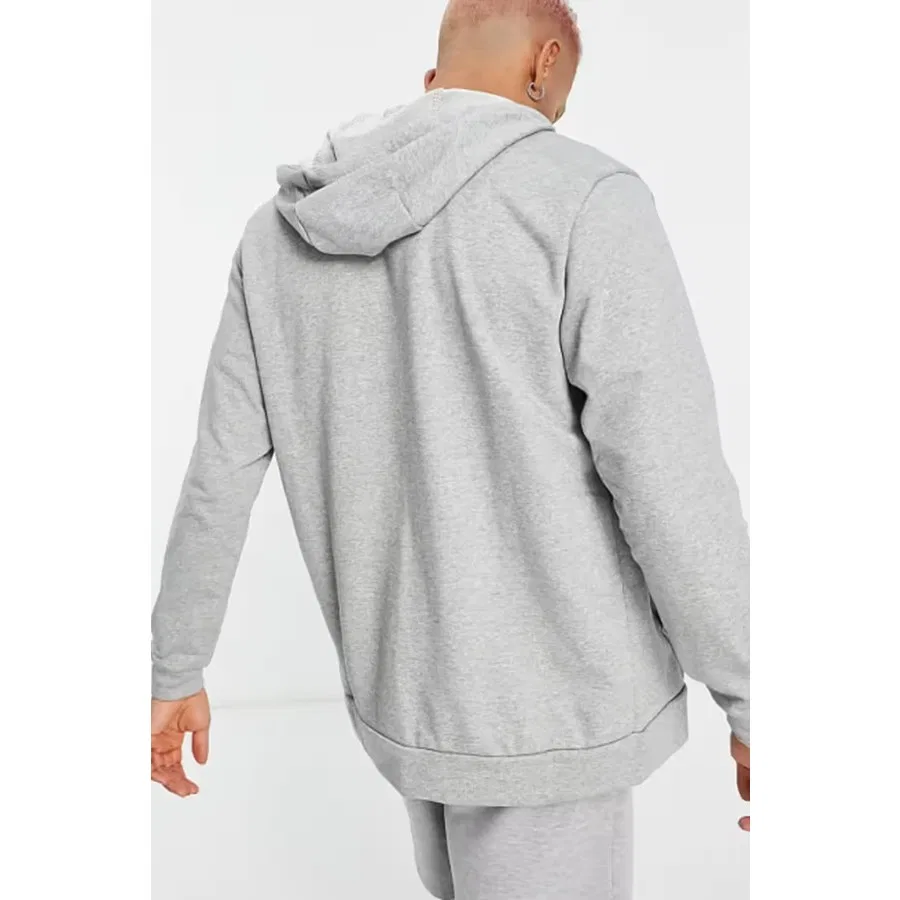 Мужской свитшот с капюшоном Dri-Fit Full-Zip Fleece Nike, Серый — фото 3