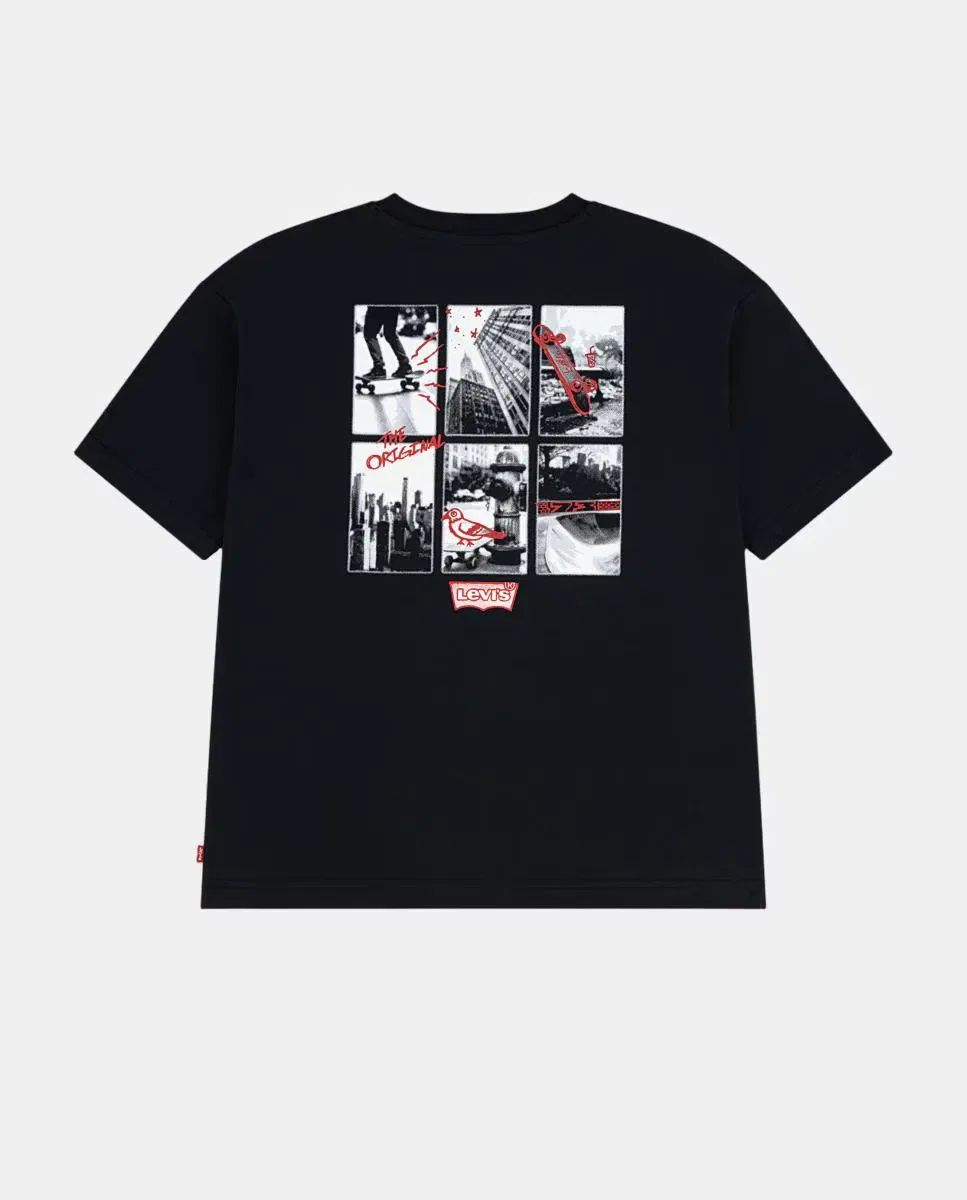 Детская футболка для мальчиков хлопковая Levi's, Negro — фото 2