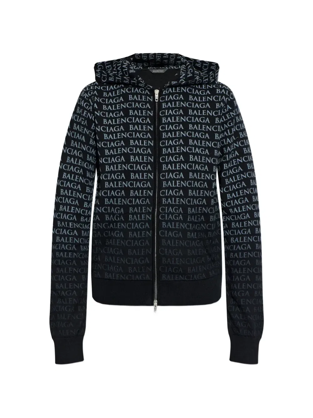 Худи с принтом Balenciaga, черный