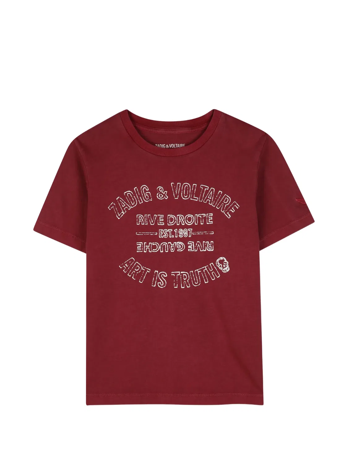 Футболка с короткими рукавами Zadig & Voltaire Kids, красный