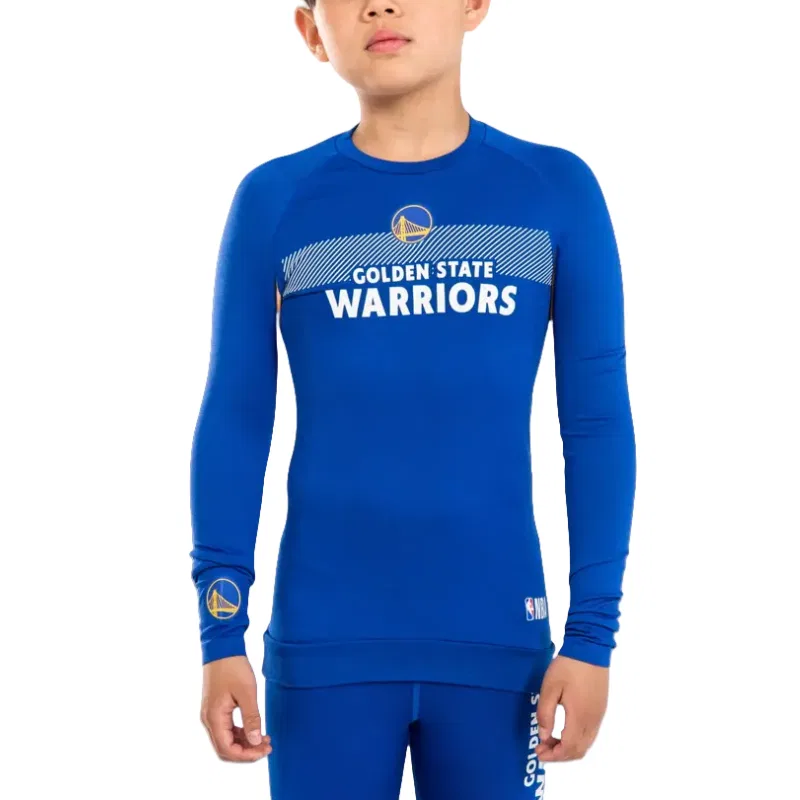 Детская футболка с принтом DECATHLON x NBA, Dark Indigo/Loquat Yellow