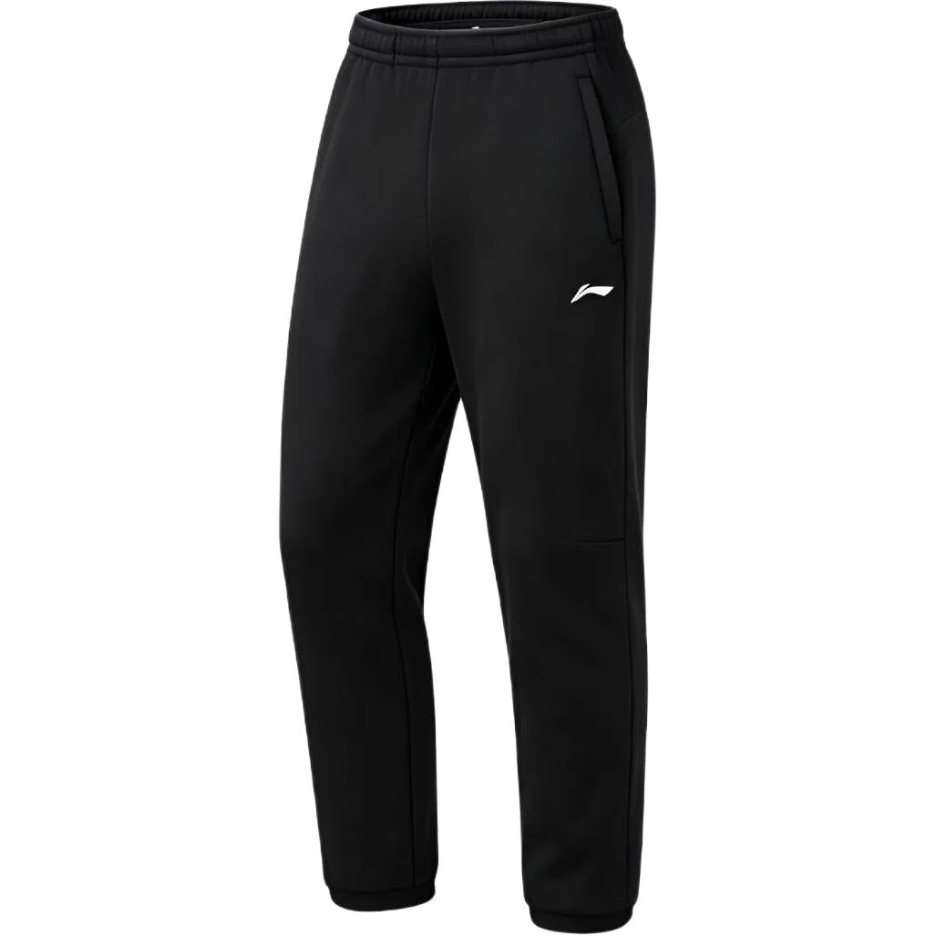 Детские трикотажные спортивные штаны с флисовой подкладкой Li-Ning, Black