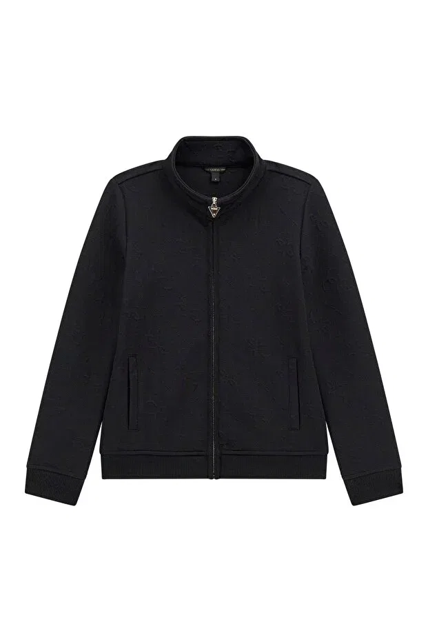 Детские свитшот для девочек с длинным рукавом Jacquard Ls Active T Guess, Black