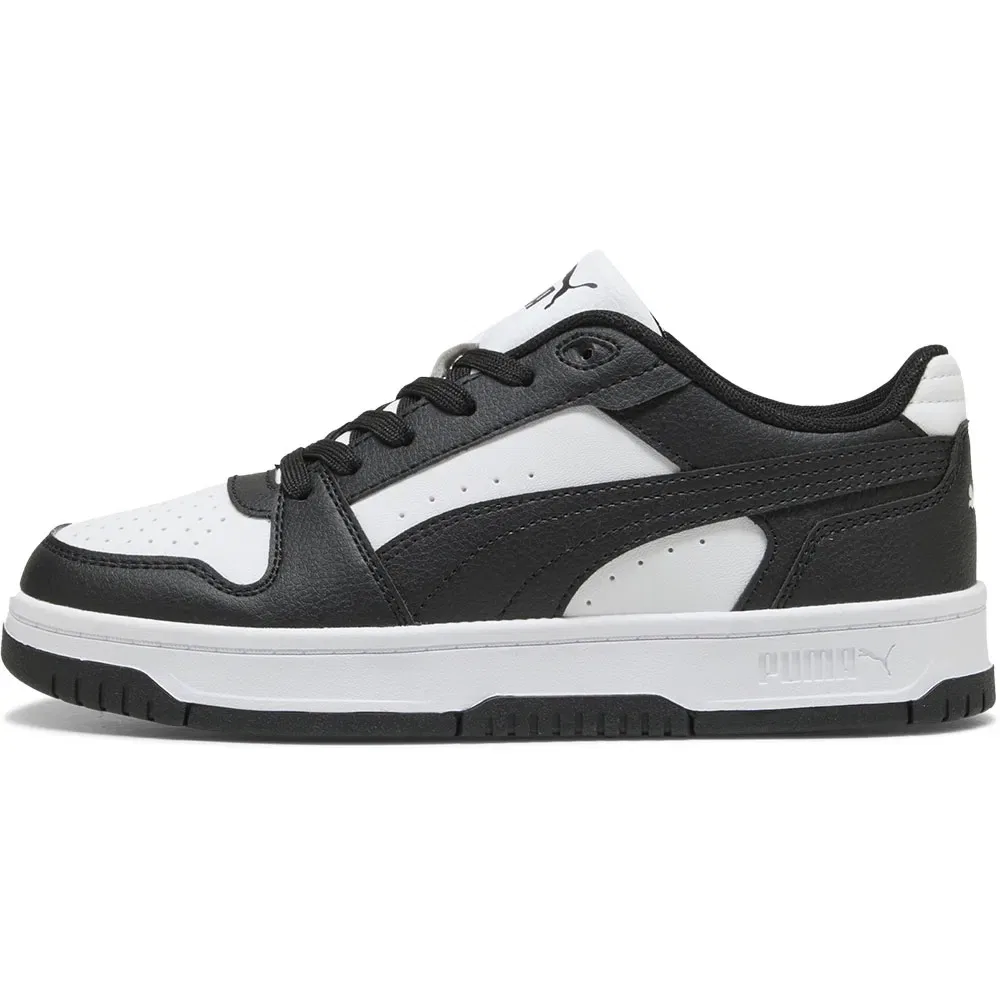 Детские кроссовки для девочек с верхом из синтетической кожи Rebound Slam Lo Puma, Black — фото 3