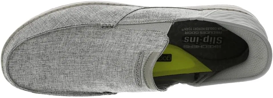Мужские мокасины Skechers USA 210840, Gray — фото 3