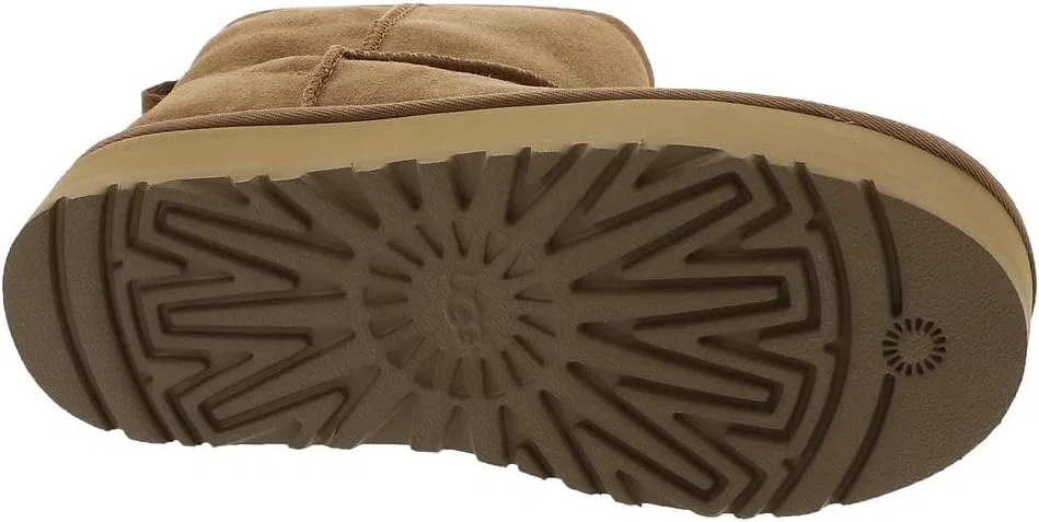 Детские ботинки для девочек Classic Mini Platform UGG, Chestnut — фото 3