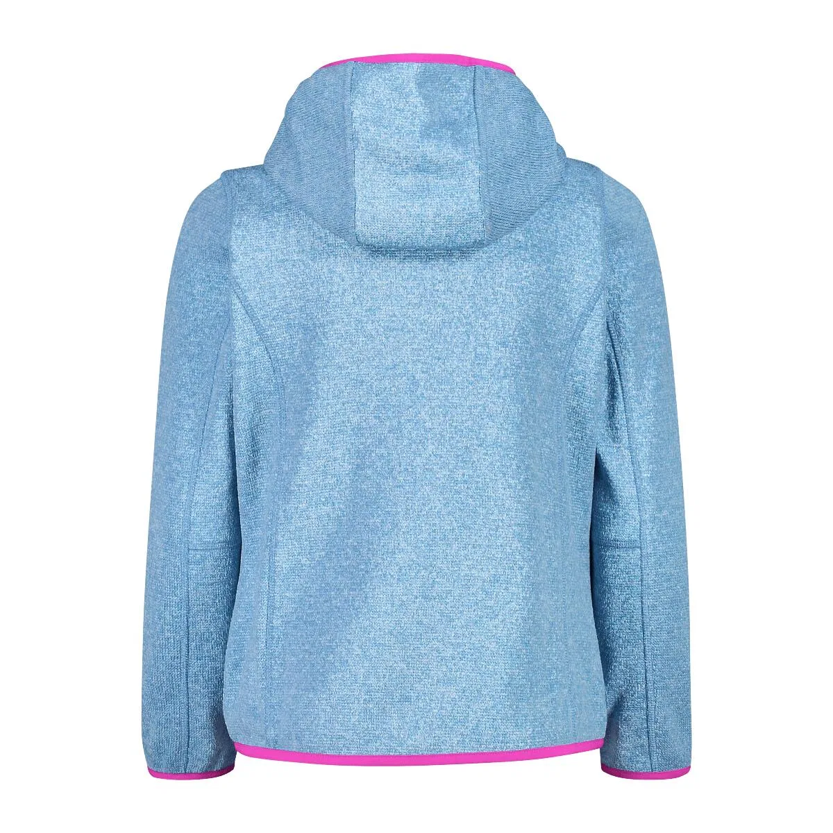Детская флисовая куртка с капюшоном Fix Hood Cmp, Konigsblau Rosa Orange — фото 2