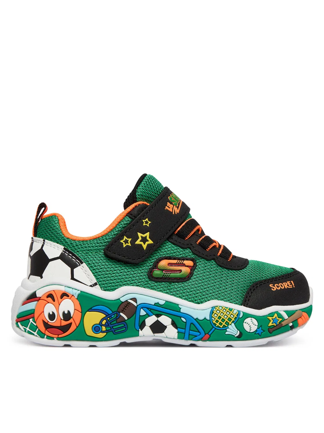 Кроссовки для мальчика Play Scene Skechers, зеленый