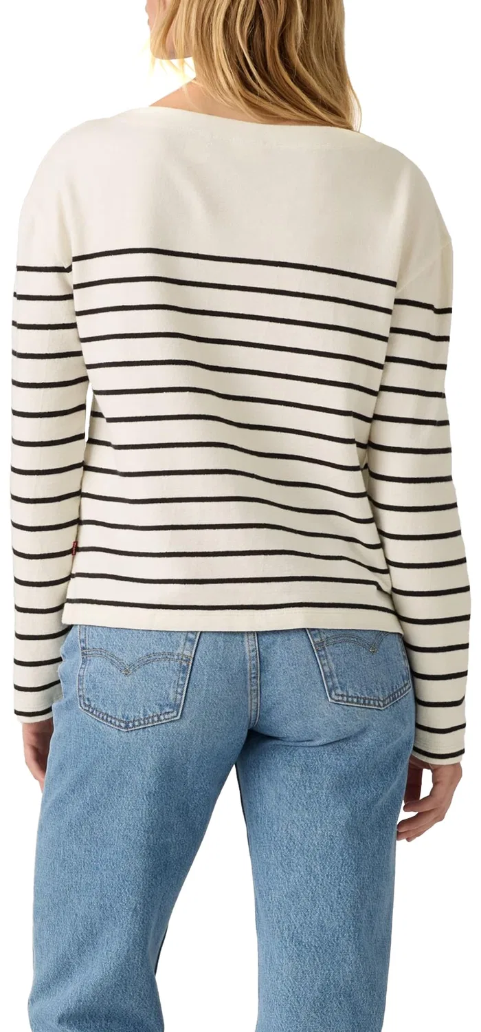 Женская футболка с полосками Marin Stripe Levi's, Egre Magnolia Stripe — фото 2