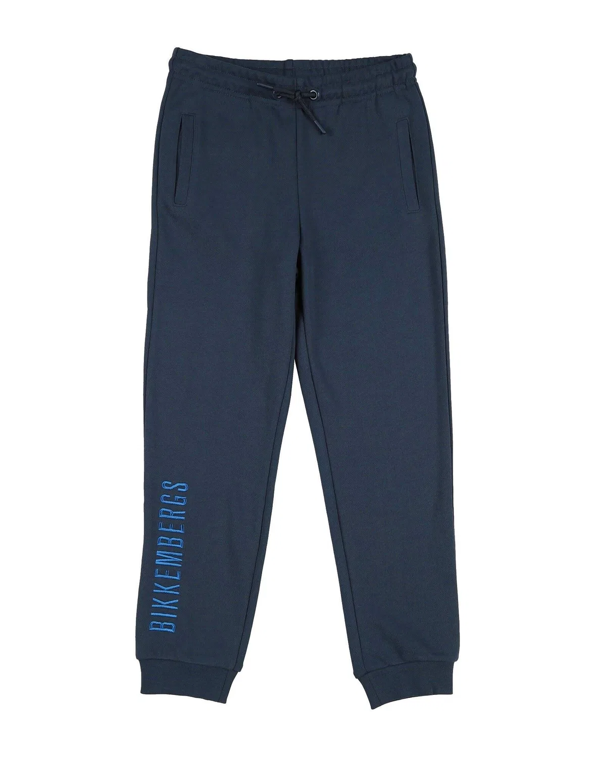 Детские спортивные штаны с утяжкой Bikkembergs, темно‑синий