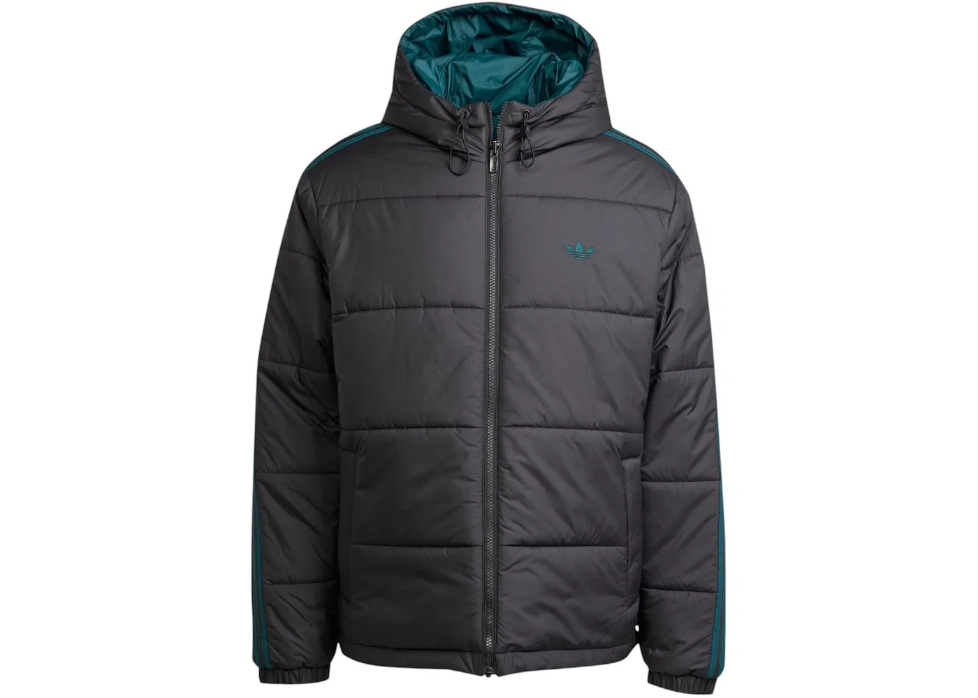 Мужская двусторонняя куртка Adicolor Reversible Jacket Adidas, цвет Black Aurora Ivy
