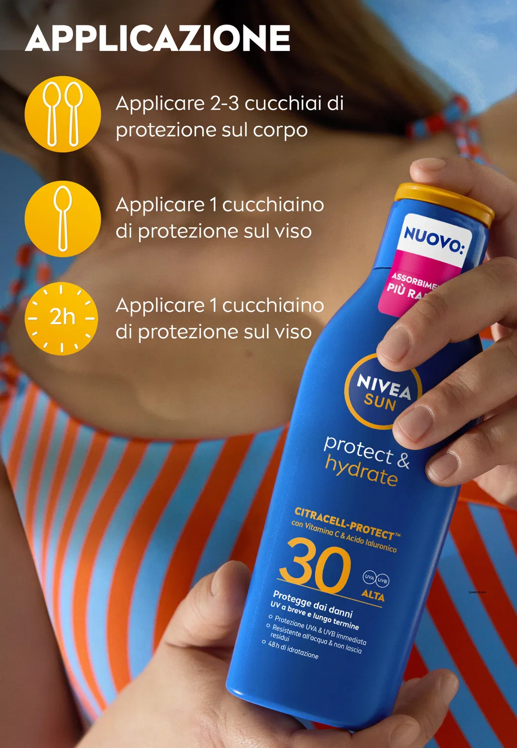 Солнцезащитное молочко с увлажнением NIVEA SUN Schutzende & Hydratisierende, SPF 30, 200 мл — фото 4
