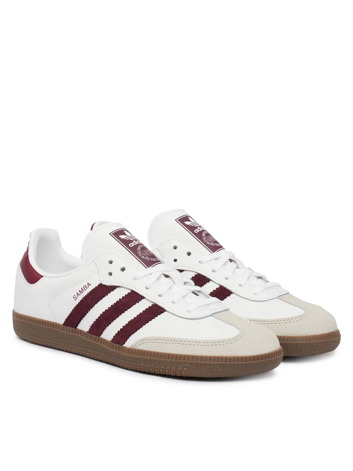 Кроссовки для мальчика Samba Og Adidas, белый — фото 3