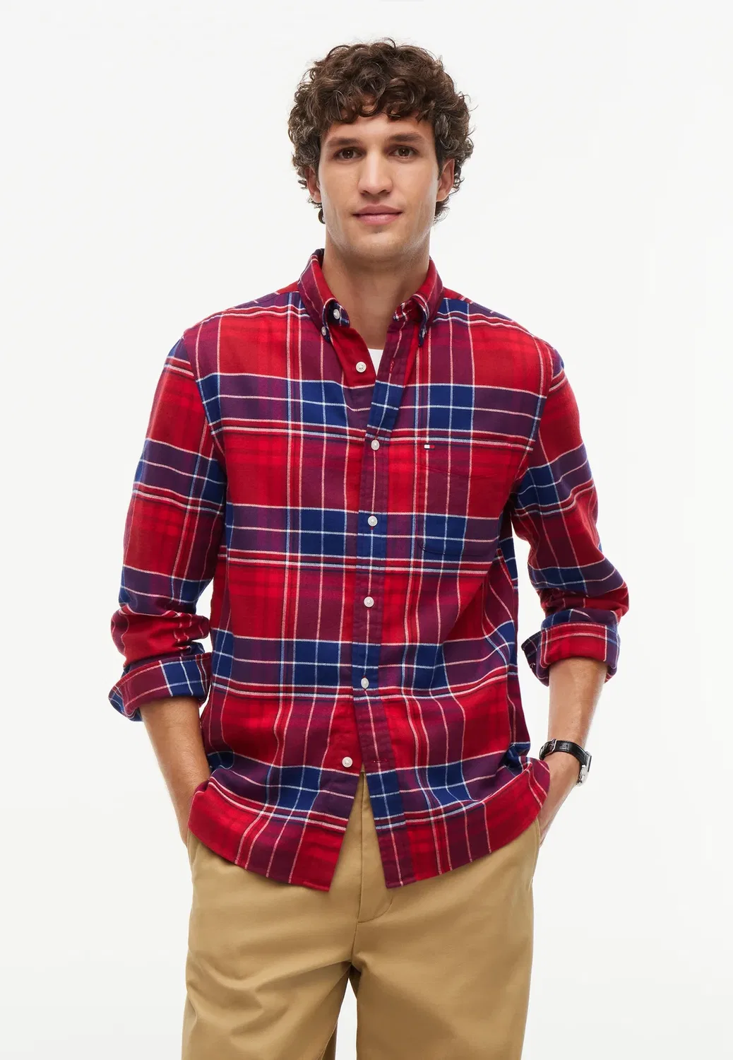 Рубашка Hero flannel tartn chck rf shirt - shirt Tommy Hilfiger, Regatta Red