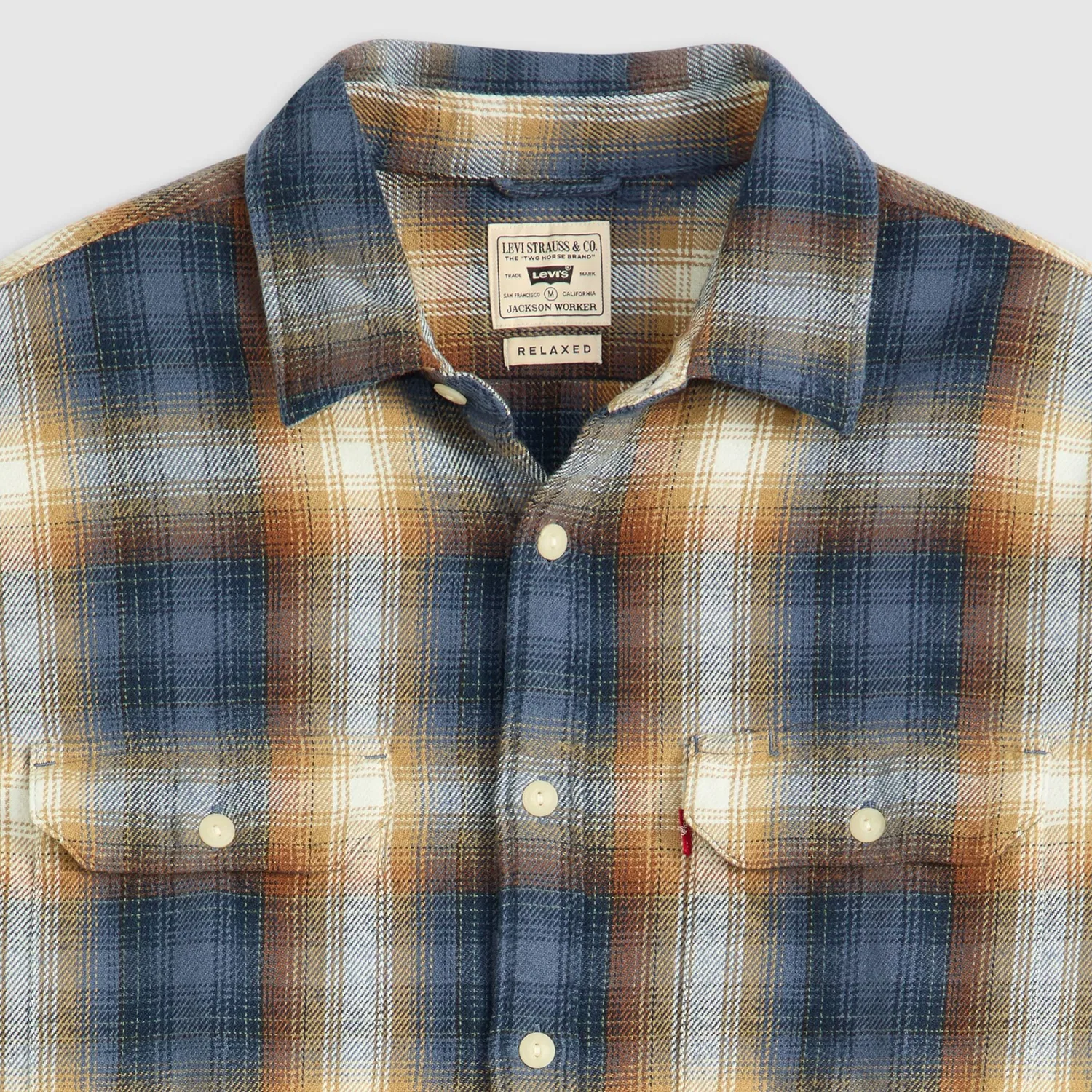 Мужская рубашка с длинным рукавом Jackson Worker Levi's, Warwick Vintage Plaid — фото 4