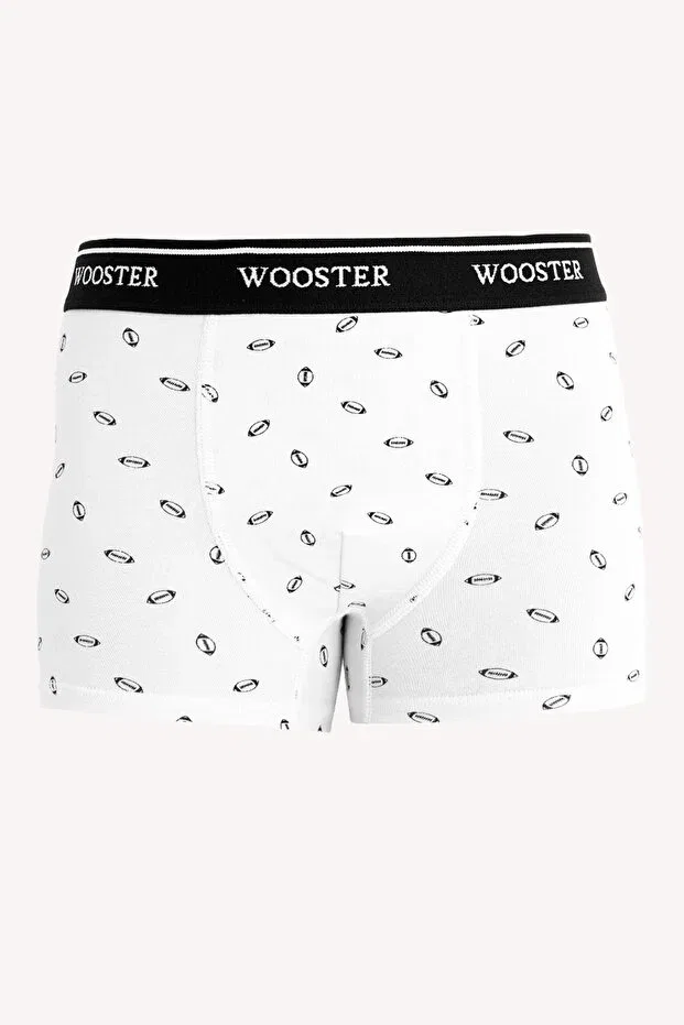 Детские боксеры для мальчиков с принтом Wooster, White