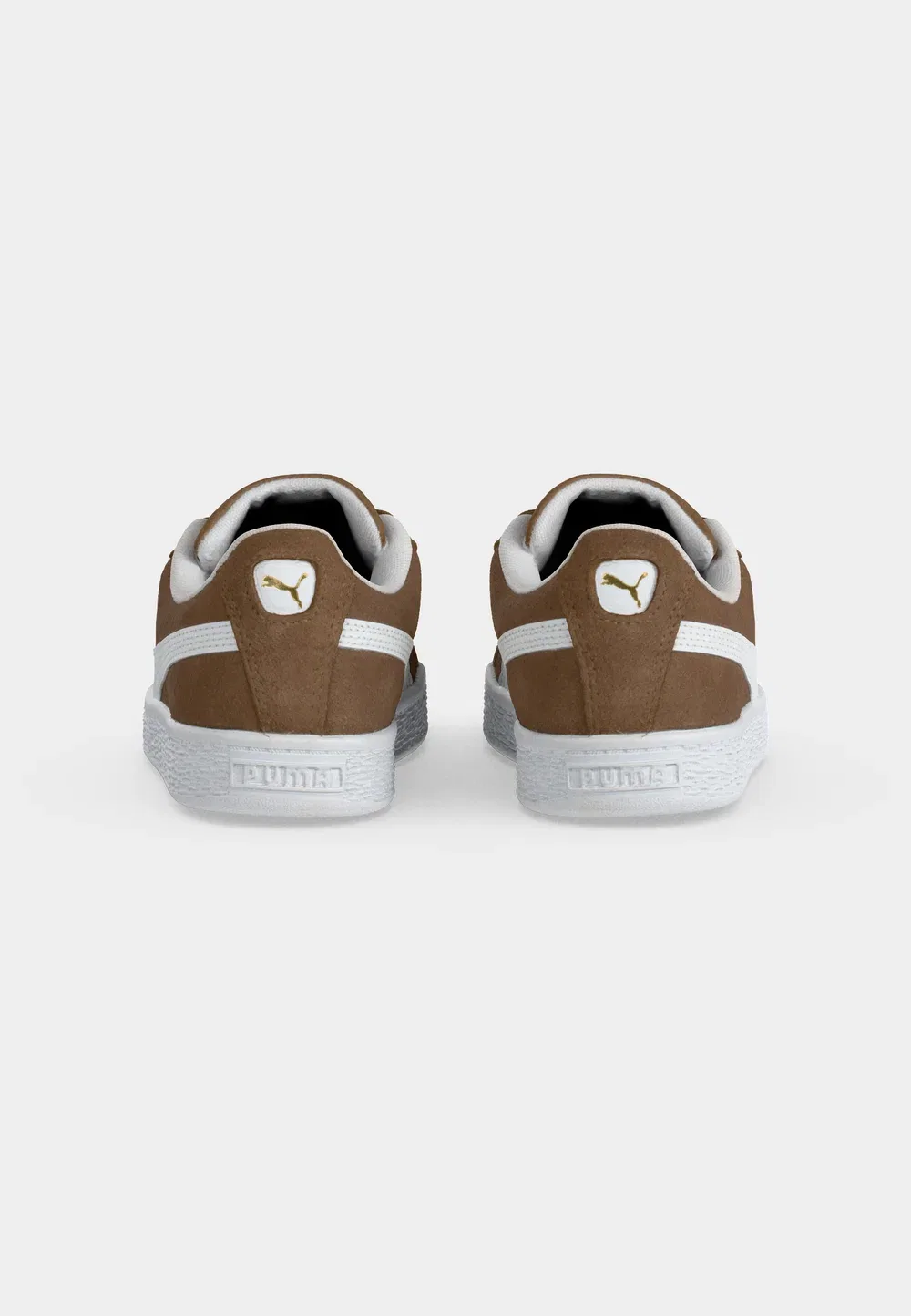 Классические замшевые кроссовки унисекс Puma, Haute Coffee/White — фото 4