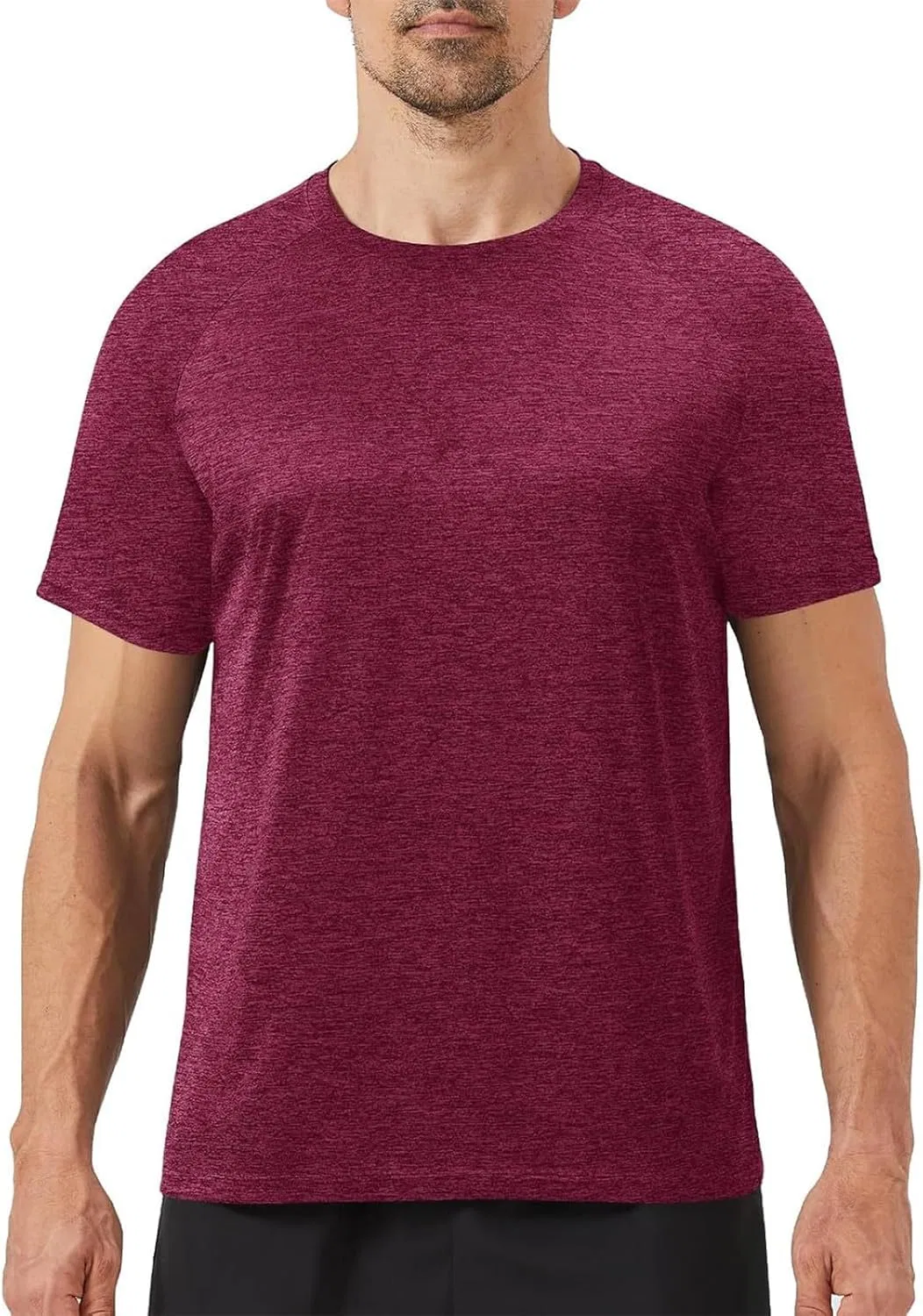 Мужская футболка с рагланом и влагоотводящими свойствами, Wine