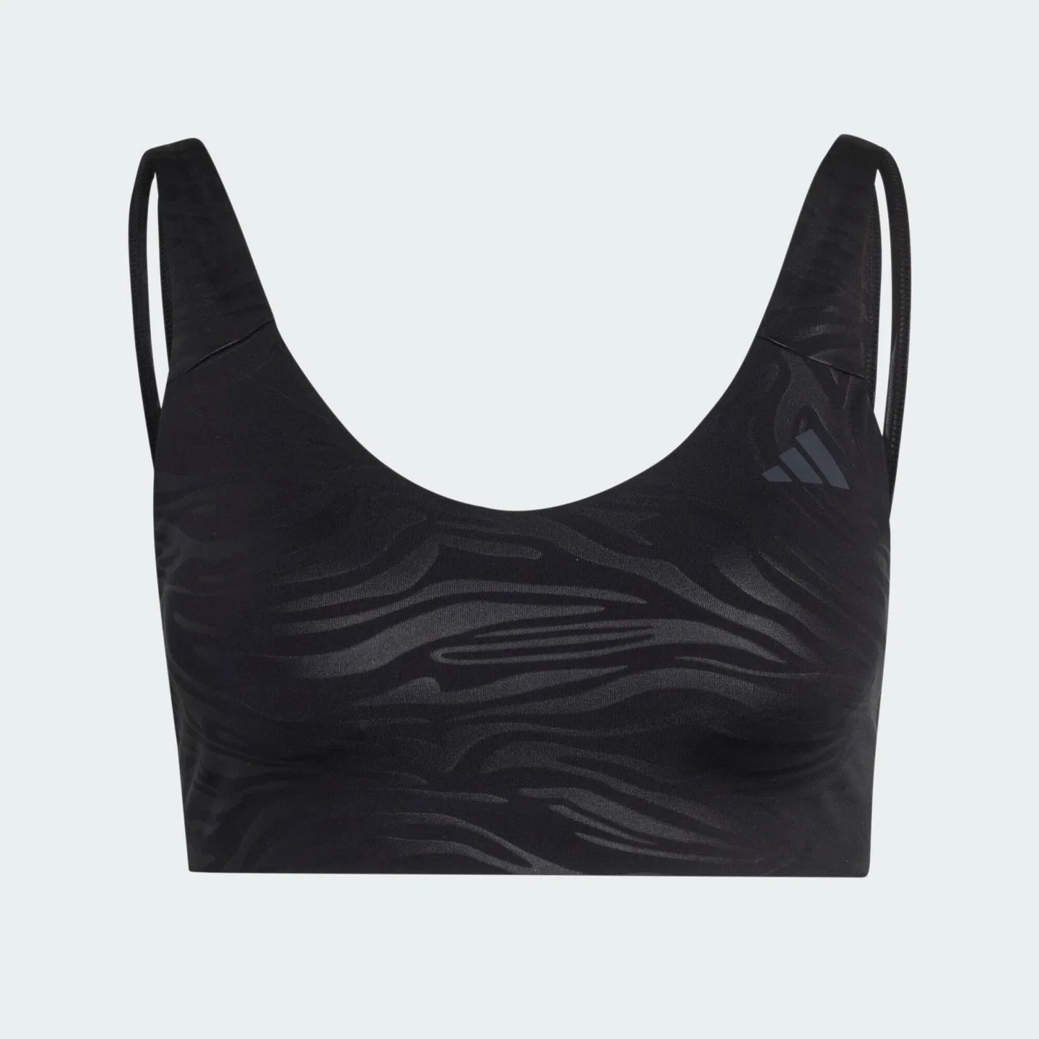 Женский спортивный бюстгальтер с графическим принтом All Me Essentials, Adidas, Schwarz