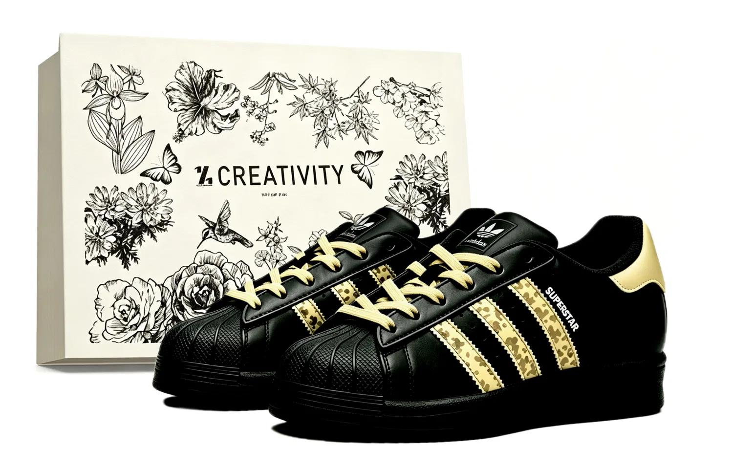 Кроссовки кеды Superstar 2 Adidas Originals, Black Yellow