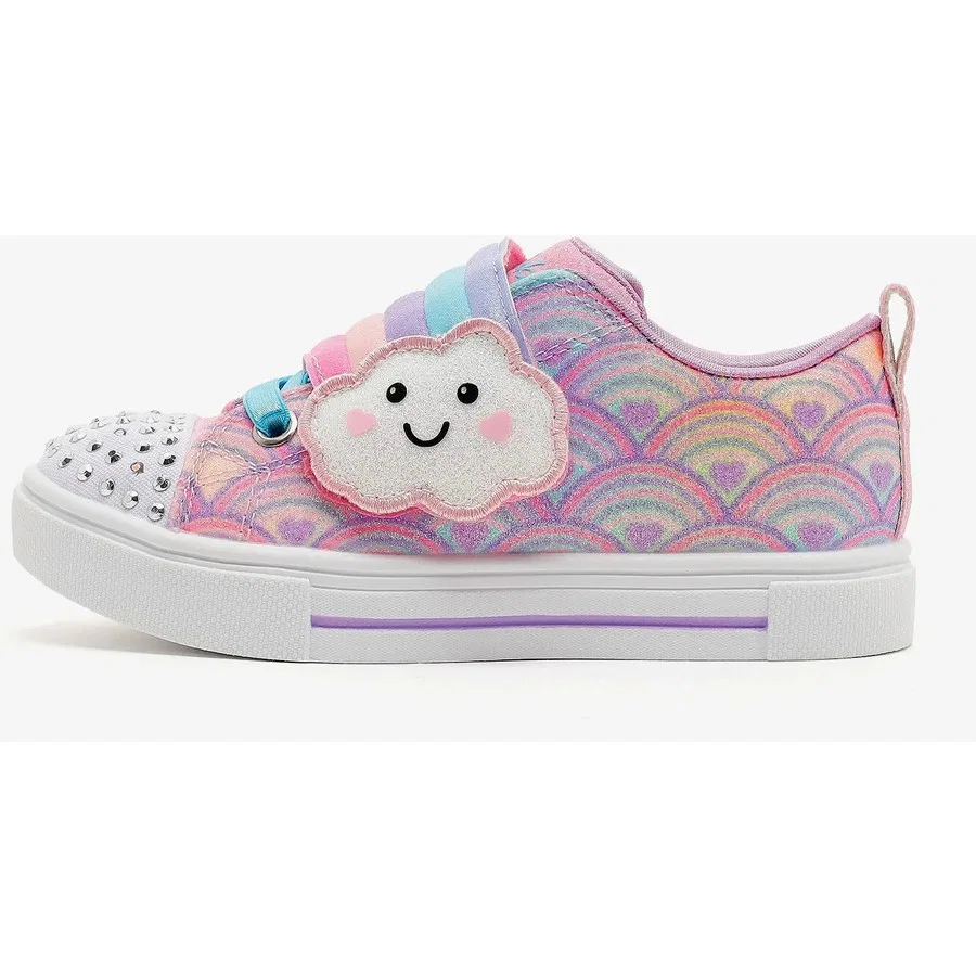 Детские кроссовки с подсветкой Twinkle Sparks Cloud Cutie Skechers, Фиолетовый
