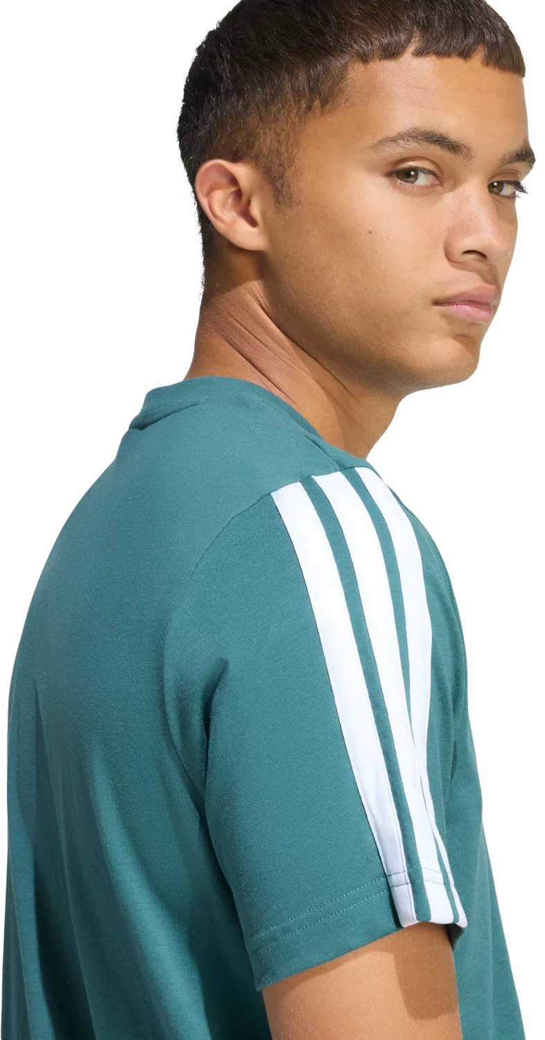 Мужская футболка с коротким рукавом Adidas, зеленый — фото 4
