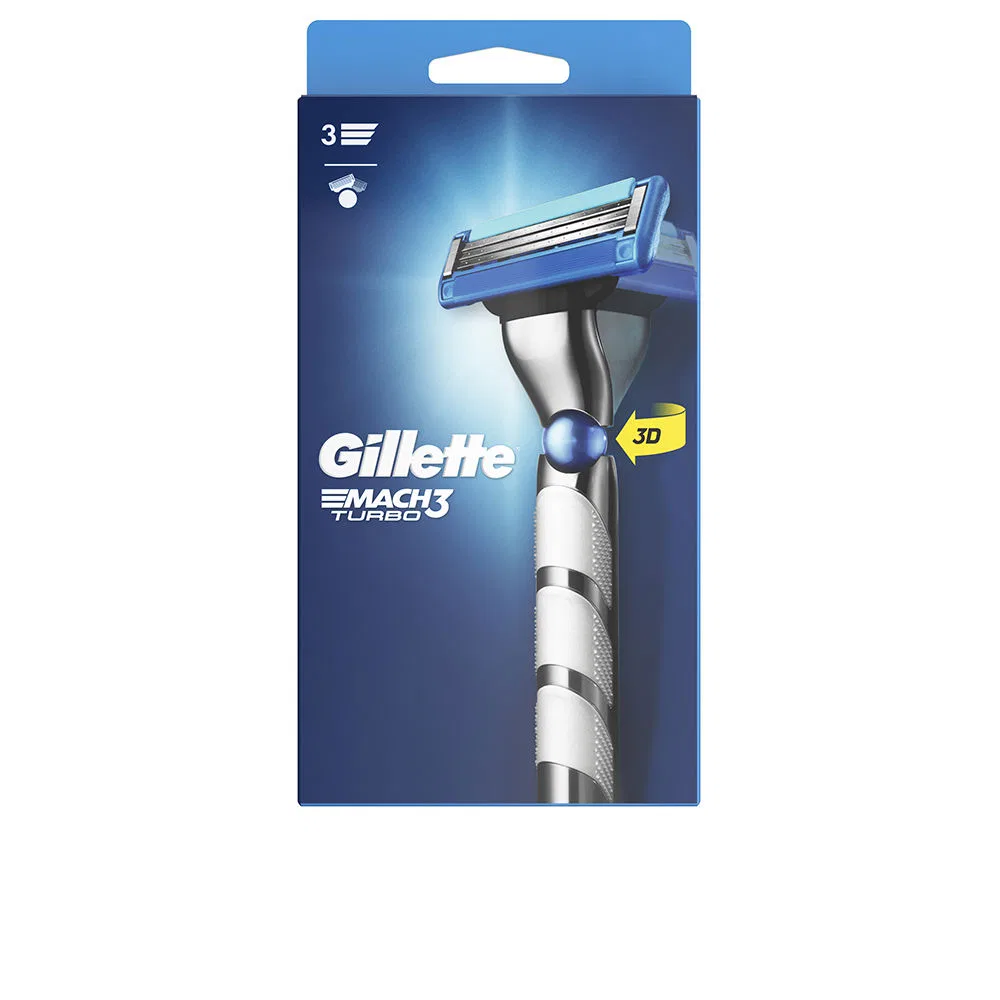 Бритвенный станок с 1 сменным лезвием MACH 3 TURBO Gillette