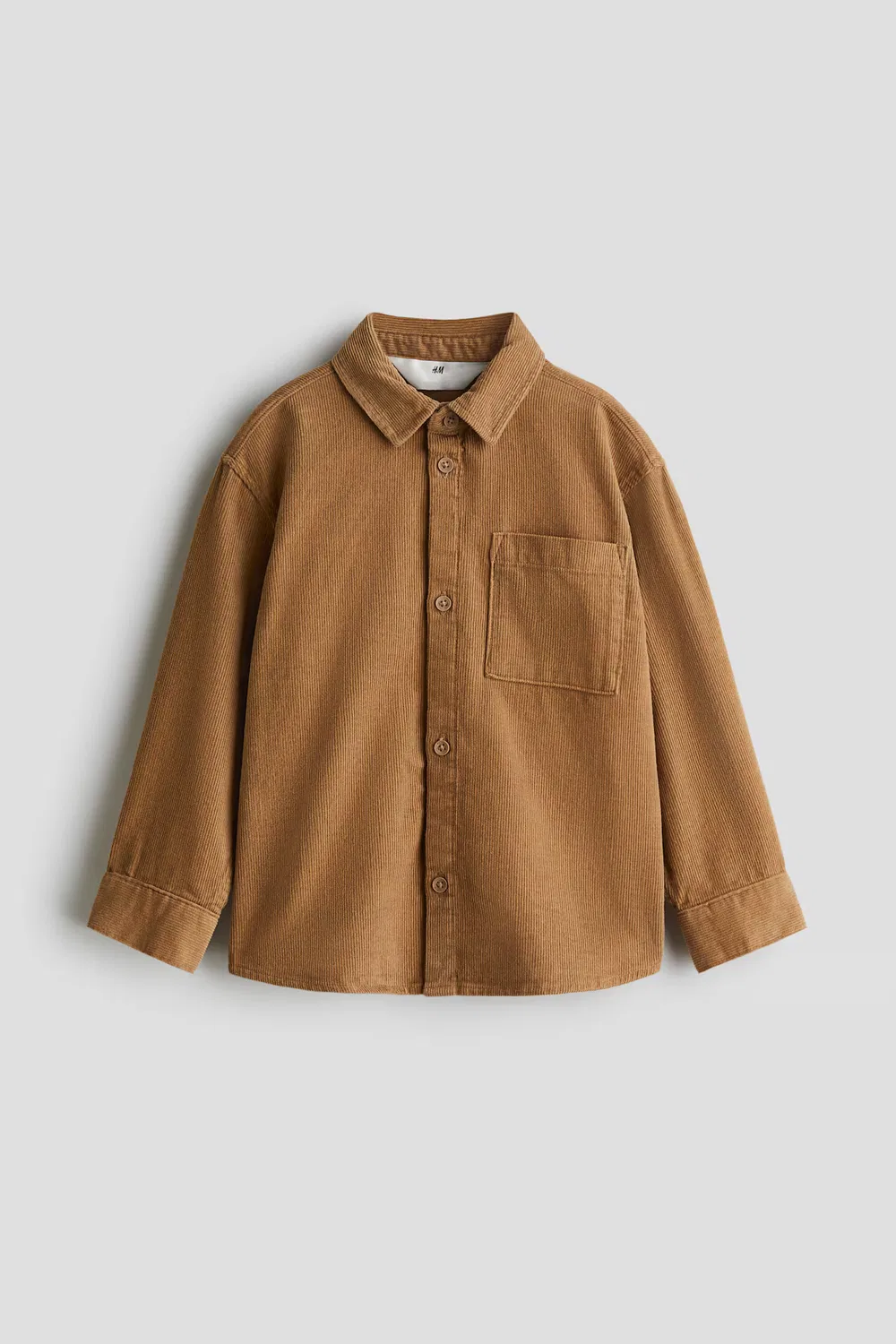 Вельветовая рубашка с узором H&M, Beige