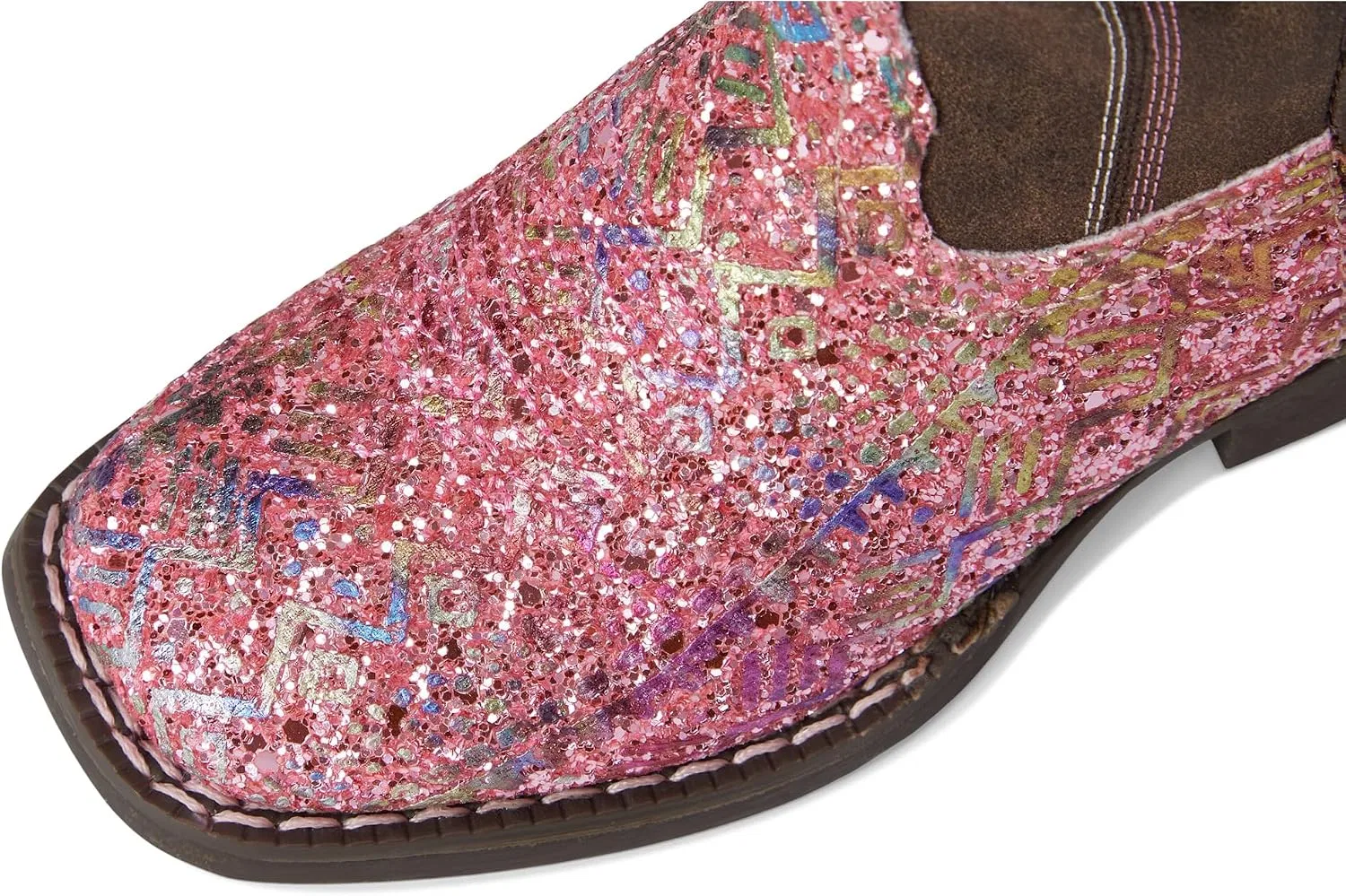 Детские ботинки для девочек с блестками Glitter Aztec Tin Haul, Pink — фото 2