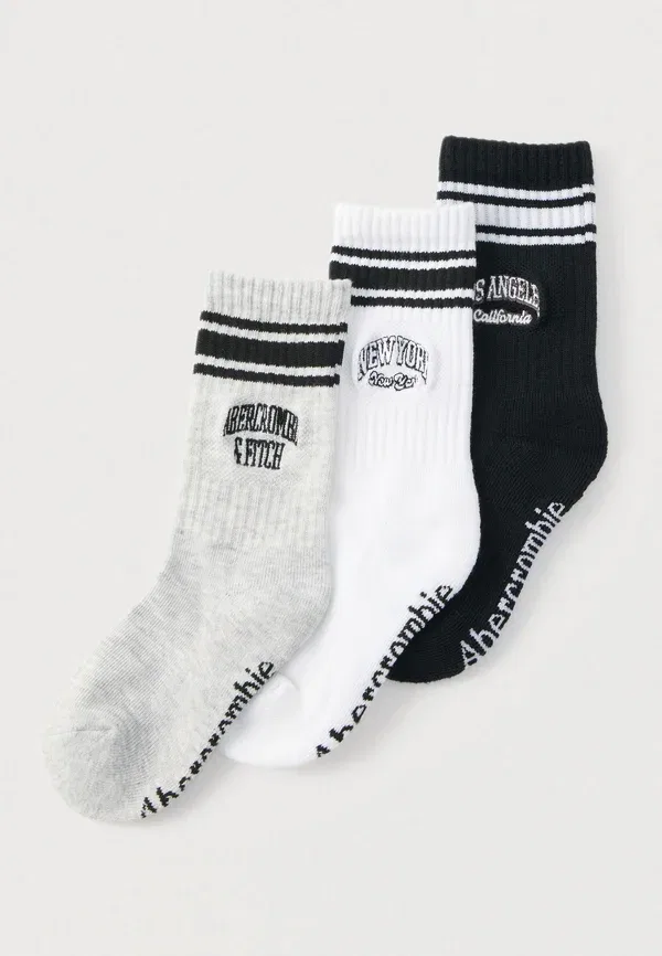 Комплект из 3 пар носков Varsity Crew унисекс Abercrombie & Fitch, белый