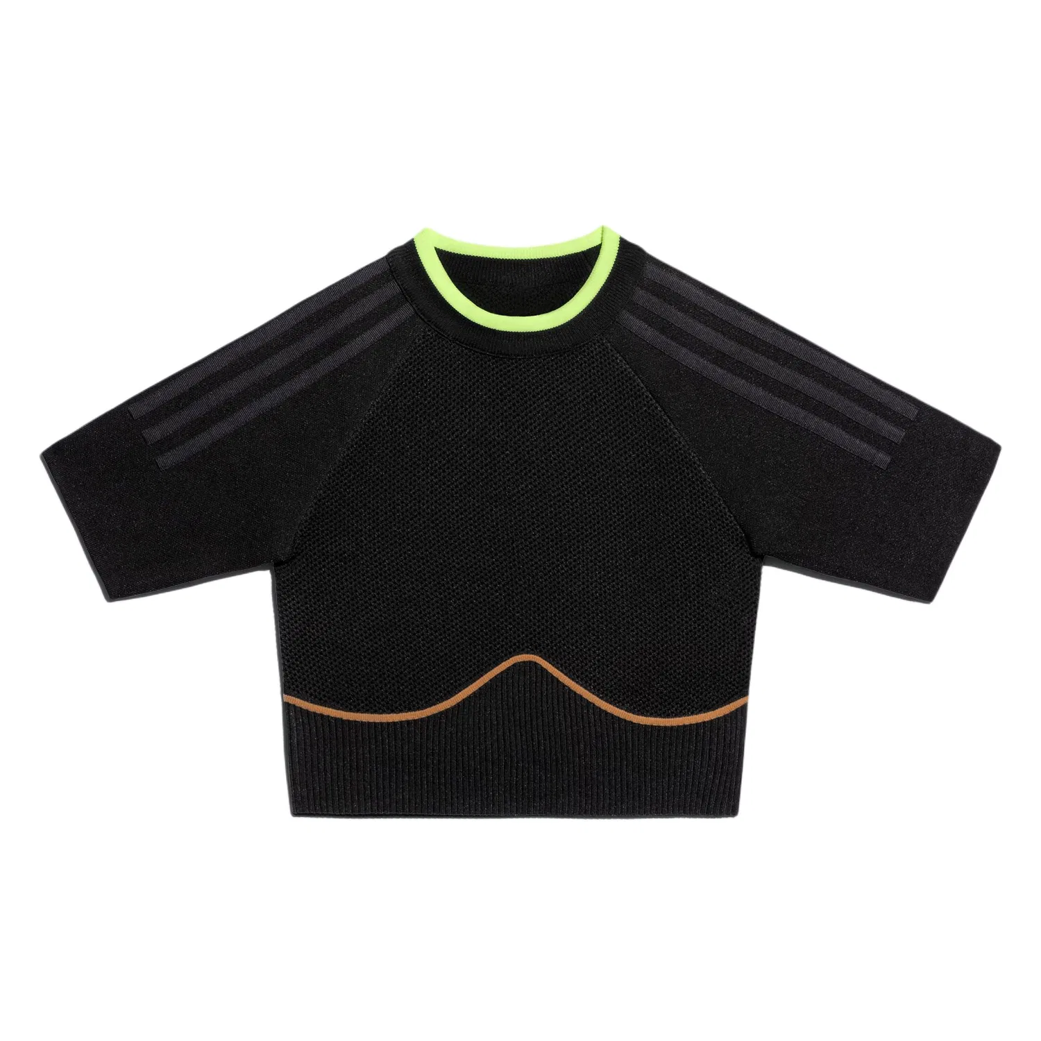 Вязаный укороченный топ Adidas Originals, Black
