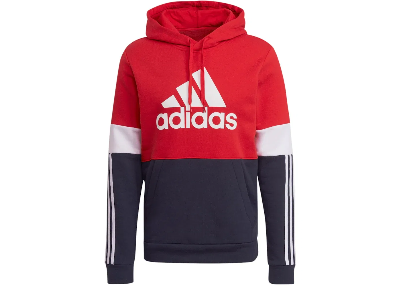 Мужской свитшот на молнии с принтом Adidas, Scarlet/White/Legend Ink