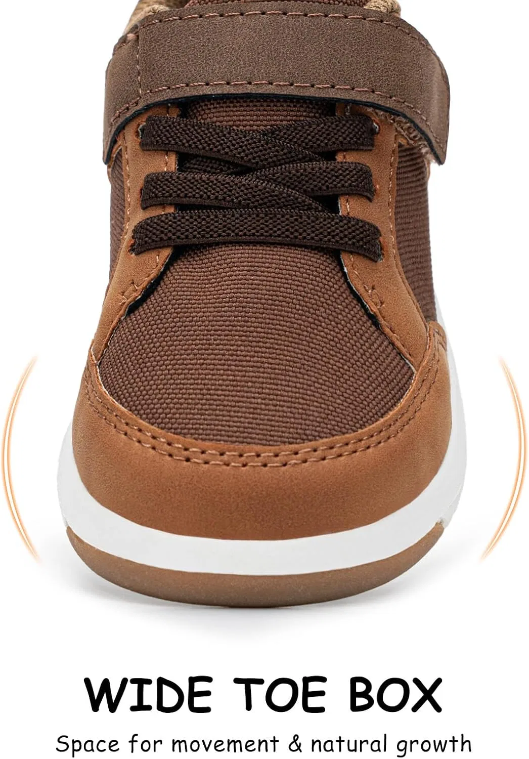 Детские кроссовки для мальчиков повседневные SKYWHEEL, Brown Toddler Shoes — фото 4