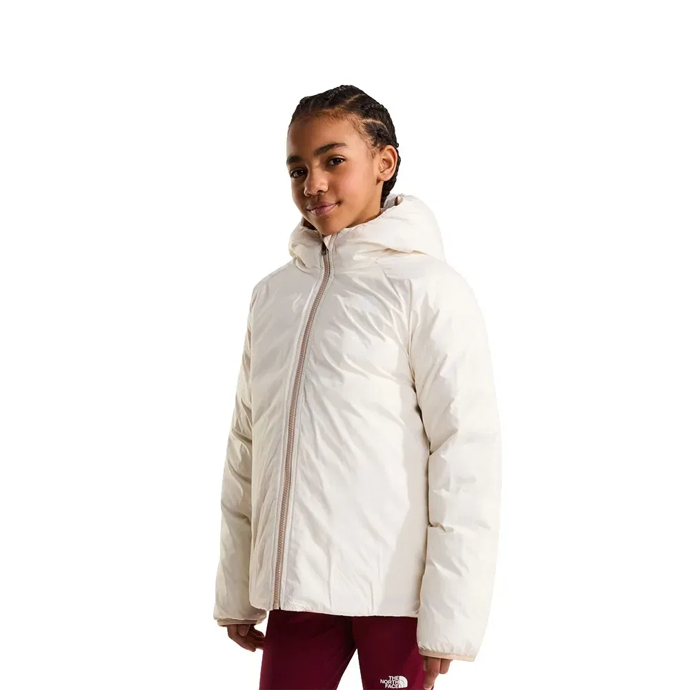 Детская куртка для девочек с принтом Reversible Perrito The north face, Beige — фото 3