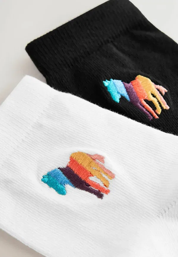 Носки 2 шт, хлопок, Zebra logo, Paul Smith Junior, multi, мультиколор — фото 4