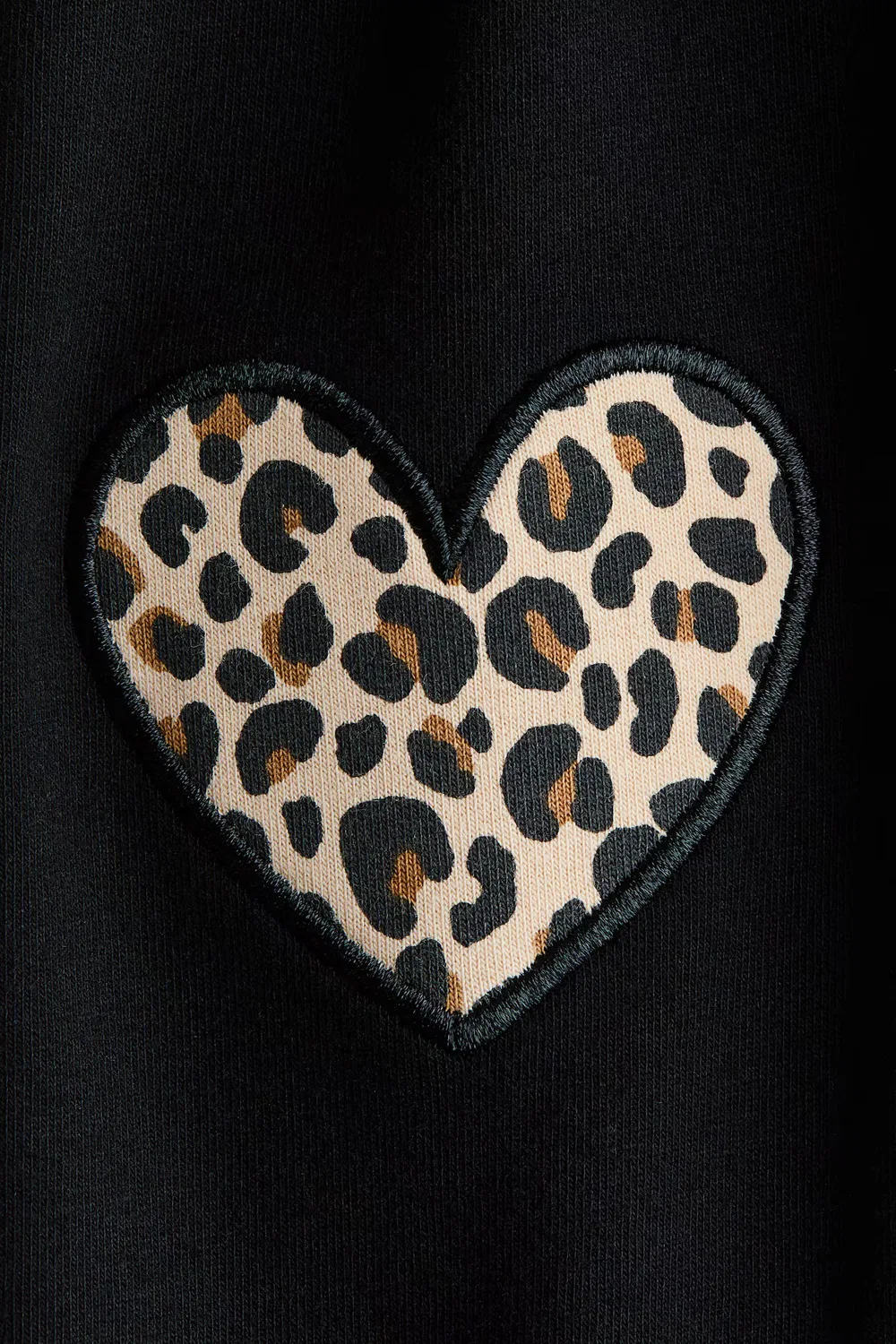 Хлопковые леггинсы H&M, Schwarz/Leopardenprint — фото 2
